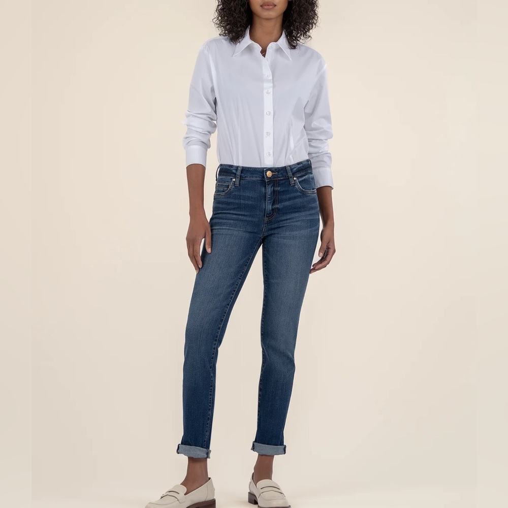 KUT from the Kloth ‘Catherine’ boyfriend distressed jeans size 2